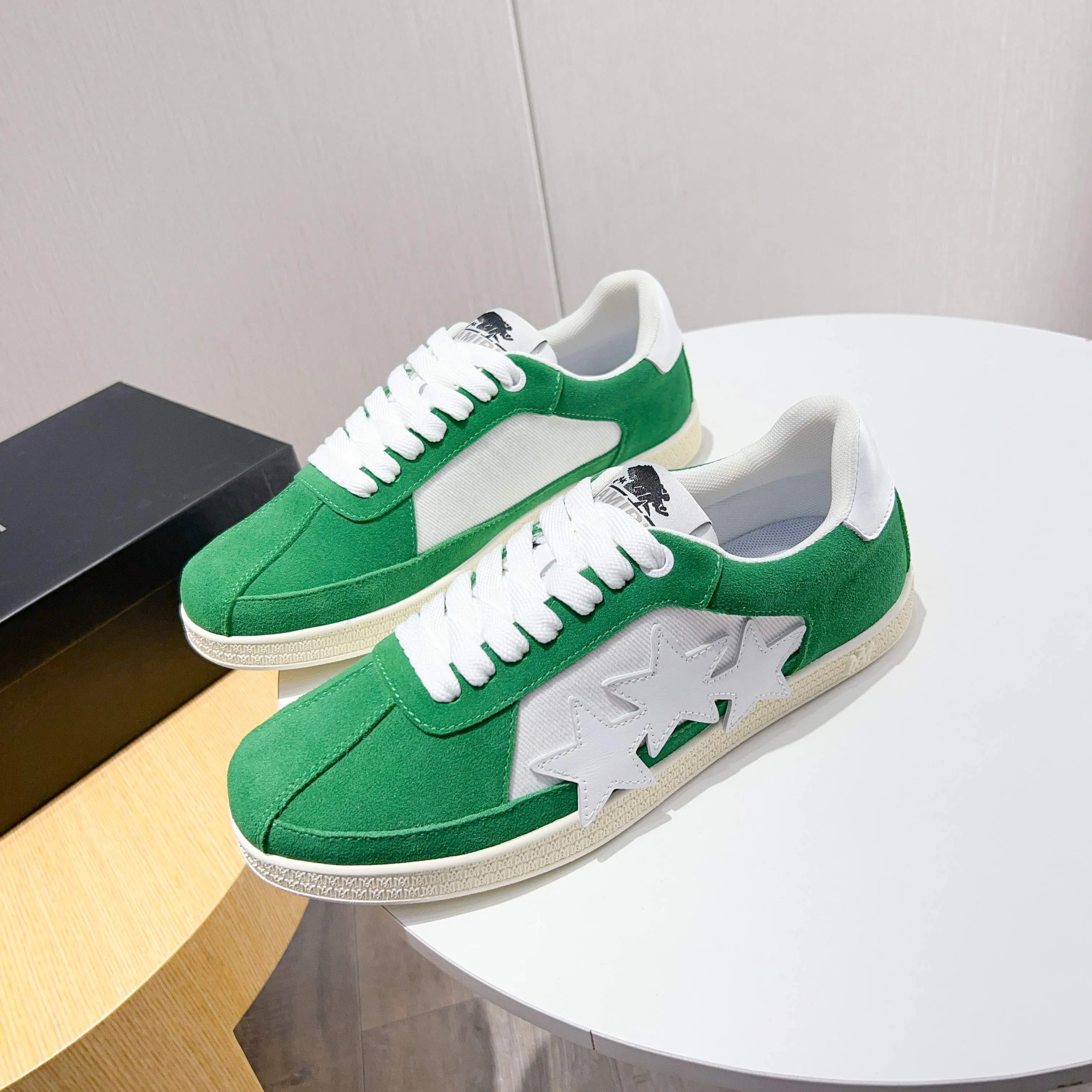 Men's shoes 💰420 [New style] 🌲🌲Balmain - New Amiri trendy shoes, low-top casual sports shoes, the same style as celebrities, made of selected pebbled cowhide and frosted cowhide, original outsole, comfortable on the feet, high-end workmanship, welcome to buy. Size: 39-45 (46 customized)